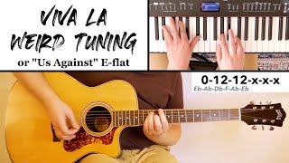 Download lagu Coldplay's Viva La Vida acoustic guitar tuning is CRAZY (cover & tutorial in original tuning) mp3