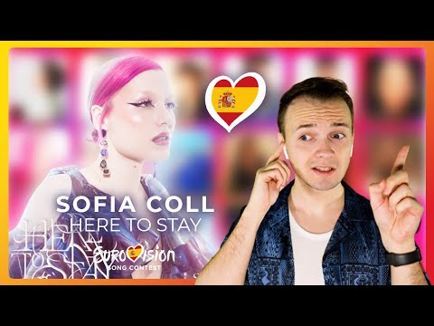 BENIDORM FEST 2024: I reacted to Sofia Coll song "Here To Stay" | Spain for Eurovision 2024