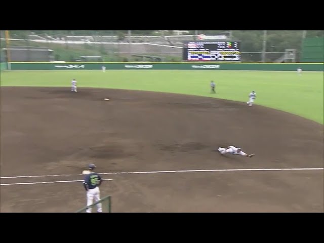 【ファーム】ライオンズ・佐藤が見事な横っ跳びの好守で魅せる!! 2020/8/8 L-S(ファーム)
