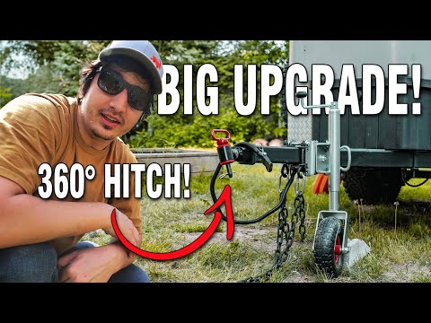 Fully-Articulating Hitch Extension Install on my Off Road Cargo Trailer Camper Conversion