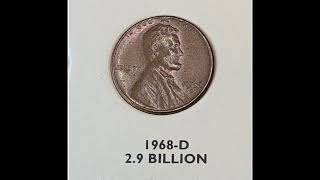Lincoln Cents 1968.##coin #usacoins #collection #Cents #UScoins #1968