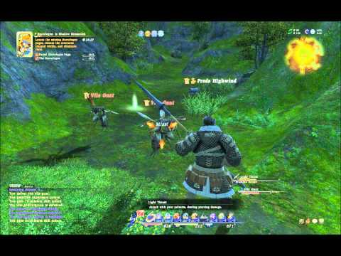 FFXIV Level 30 Leve Necrologos In Shadow Bemantled ★★-26 Lancer 34 Physical Level