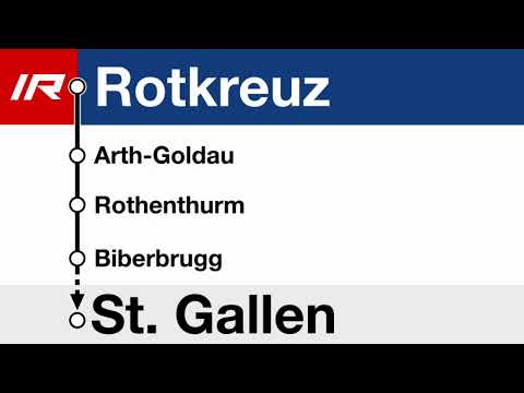 SOB Ansage » IR Begrüssung in Rotkreuz nach St. Gallen | Voralpenexpress | SLBahnen