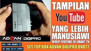 Download lagu SET TOP BOX TV DIGITAL ADVAN DIGIPRO DVBT2 || Kecil Kecil Punya fitur Youtube Keren mp3