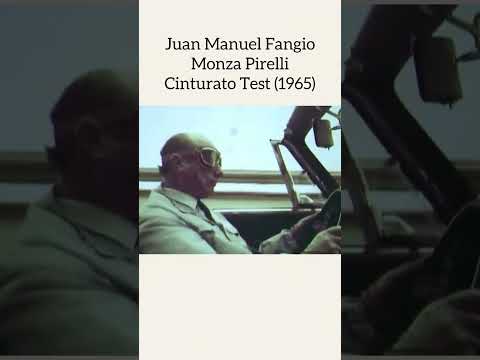 Juan Manuel Fangio Monza Pirelli Cinturato Test 1965 #f1 #formula1