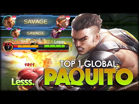 SAVAGE!! No One Can't Run from My Punch! Lesss. Top 1 Global Paquito - Mobile Legends: Bang Bang