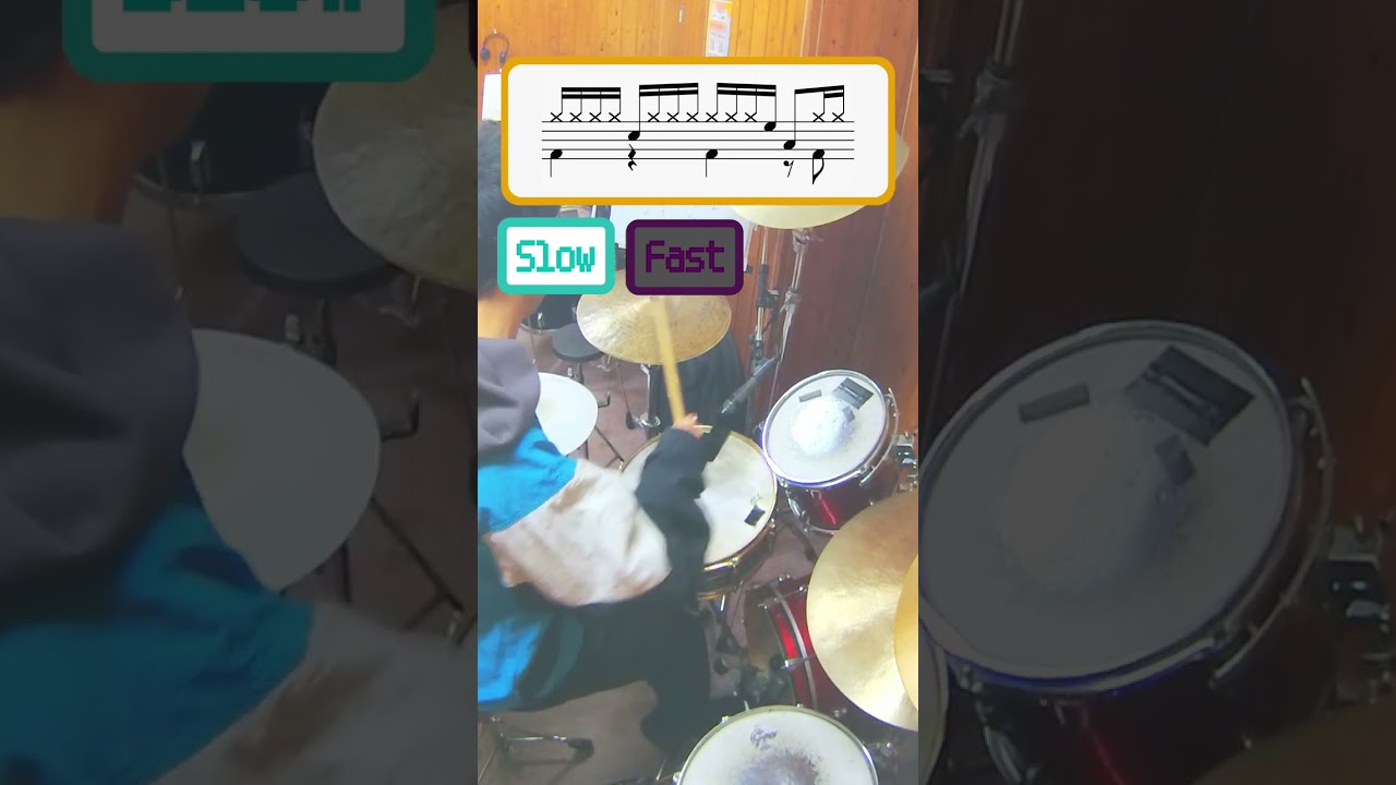 Drum Beat | 16th Note | Tom Groove #drums #drumming #drumlessons