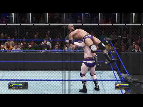 Cesaro vs Sheamus Steel cage match WWE 2k20 gameplay
