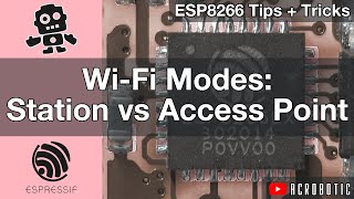 ESP8266 Wi-Fi Modes: Station vs. Access Point Using Arduino IDE (Mac and Windows)
