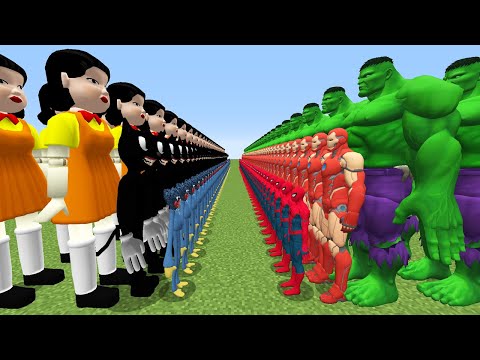 ESRARENGİZ GİZLİ ORDUSU VS SÜPER KAHRAMAN ORDUSU 😱 - Minecraft