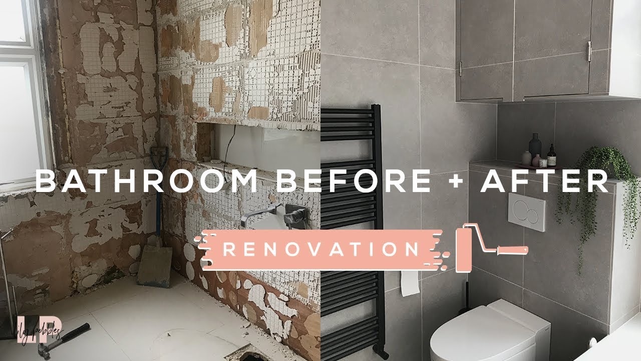 Bathroom renovation before and after
