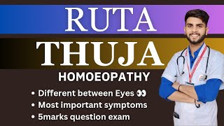 Ruta Vs Thuja #eye#homoepathy #medical @Homoeopathywala