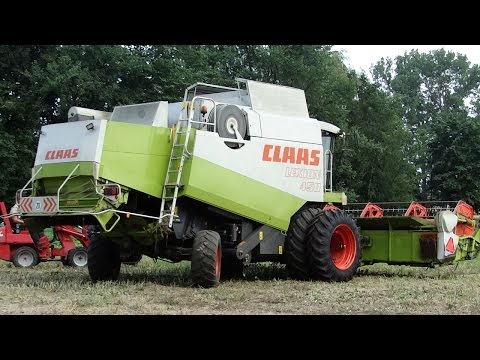 hqdefault Mokre żniwa rzepakowe 2016   Claas Lexion 450 na bliźniakach   VIDEO