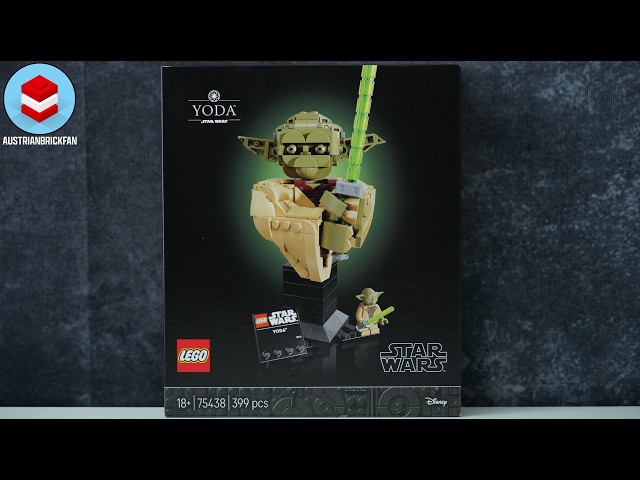 Vídeo relacionado con LEGO Star Wars 75438 Yoda Bust - Display Model Kit for Adults w/Green Lightsaber & Collectible Jedi Master Minifigure - DIY Shelf or Room Decor - Gift Idea for Attack of The Clones Fans