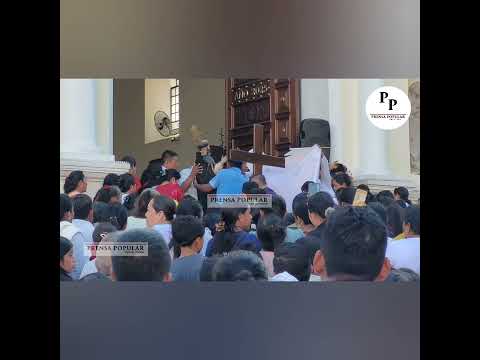 Feligreses católicos de la parroquia Santo Domingo de Guzmán realizaron una masiva peregrinación