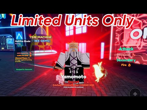 Only Using Limited Units Challenge in Anime Adventures - Roblox