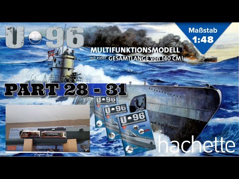 Hachette U96 Part 28 -31 Zusammenbau 2. Sektion und Rumpferweiterung