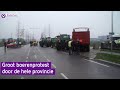 Groot boerenprotest door de hele provincie