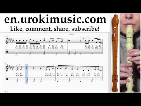 Recorder lessons (G.) Vaina Loca - Ozuna x Manuel Turizo Sheet Music Tutorial um-ih352