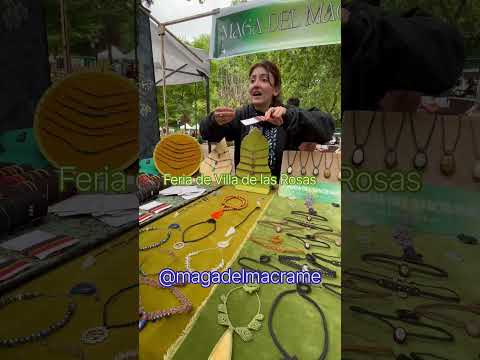 Maga del MACRAMÉ 🧶AMULETOS! Feria artesanal de Villa de las Rosas,Córdoba Argentina #hechoamano