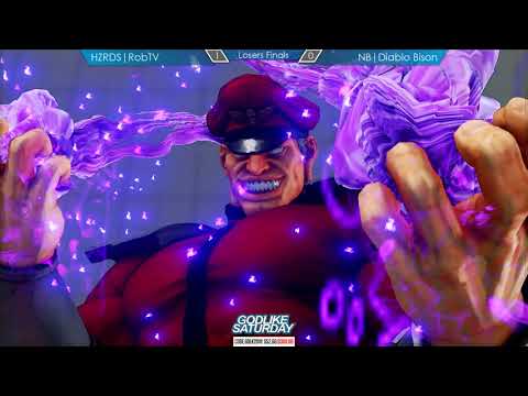SFV Losers Finals (RobTV vs Diablo Bison) - Godlike Saturday, May 2018 [1080p/60fps]