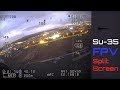 Su-35 Night FPV Flying in Split Screen - HD 50fps