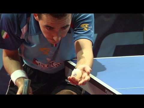 Short Cuts: Mihai BOBOCICA (ITA) at LIEBHERR European Table Tennis Championships