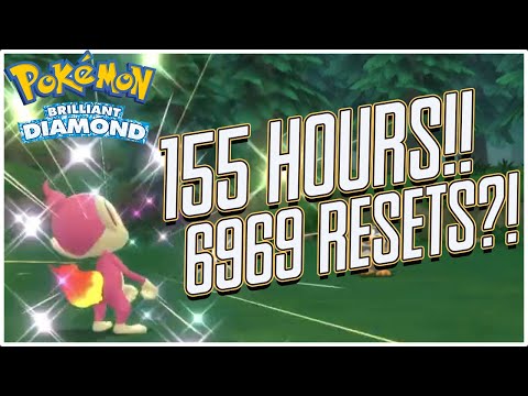 LIVE SHINY STARTER CHIMCHAR AFTER 155 HOURS 6969 RESETS! (Pokemon Brilliant Diamond & Shining Pearl)