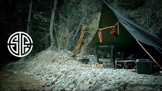 【キャンプ】#14 汗だくで最高の炒飯を作ります！焚き火と男飯 今更おやじキャンプ飯に憧れて ブラックキャンプギア、ソロキャンプ、solo camping