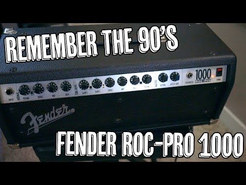 Fender Roc Pro 1000 2-Channel 100-Watt Hybrid Guitar Amp Head 1996 - 2000 - Black image 2