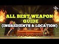 Dragon Quest XI All Best Weapons Guide Ingredients And Location