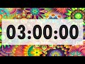 3 Hour Timer with Alarm 🔔 [NO MUSIC]