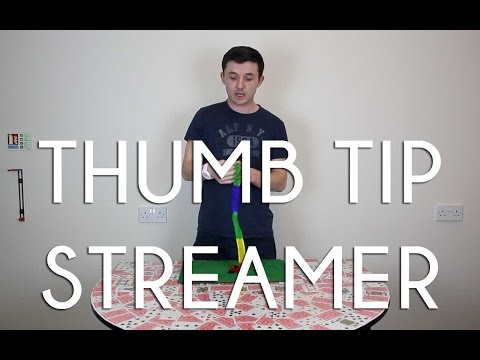 Thumb Tip Streamer Magic Trick