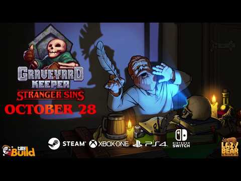 Graveyard Keeper: Stranger Sins Teaser -  Oct 28 on PC, Xbox, Switch, PS4 thumbnail