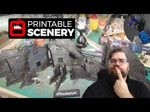 Unboxing the 3D Printed Town Ruins from Printable Scenery - Printed by Nerd-Stuff