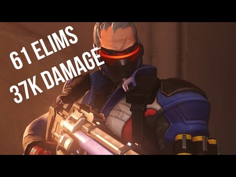 Top 5 DPS Player?! God tier Soldier Gameplay 61 Elims/37kDmg!