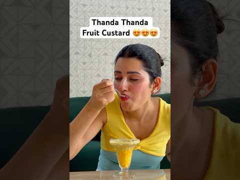 Garmiyo Mein Khaye Healthy Fruit Custard😍 #neetubisht #lakhneet #youtubeshorts #minivlog #viral