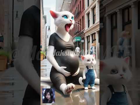 Pregnant cat mother,,,a mother knows how much suffering a child. #shorts  #Maksuda_Funny_Fact