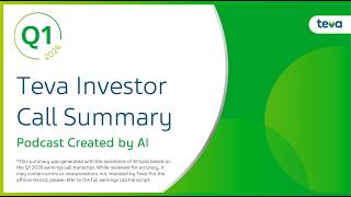 Teva in Q1 2026: Our transformation at a glance