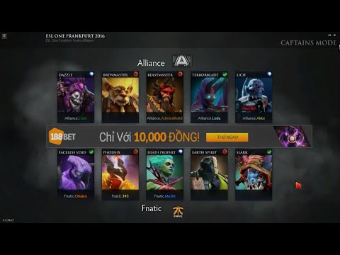 Alliance vs Fnatic (game3) ESL One Frankfurt 2016 Vietnamese caster Han[A]