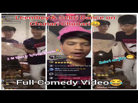 Leembay & Sekri Dancing on chunari chunari | Full Comedy Video😂
