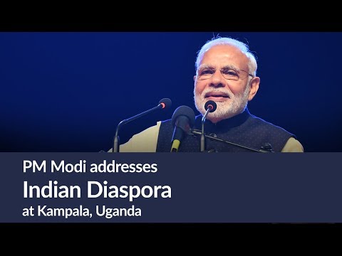 PM Modi addresses Indian Diaspora at Kampala, Uganda