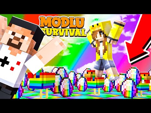 GÖKKUŞAĞI ÇUKURU - GÖKKUŞAĞI HAZİNELERİ - Minecraft Modlu Survival #20 @AtariKafa