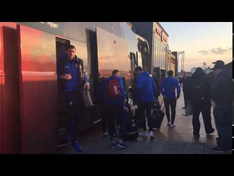 E: Termalica Bruk-Bet Nieciecza - Wisła Kraków [Przyjazd zawodników]. 2017-04-08