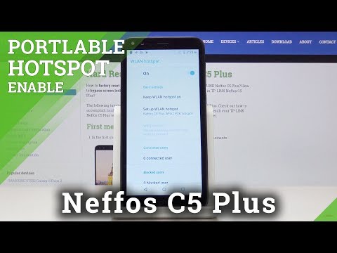 How to Enable Portable Hotspot in Neffos C5 Plus - Wi-Fi Share / Activate Mobile Hotspot
