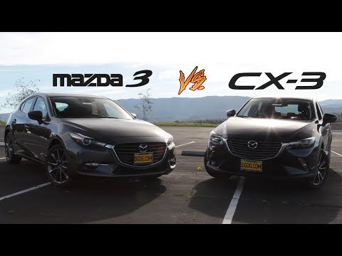 2018 Mazda3 Hatchback VS.  2018 Mazda CX-3 | DGDG.COM