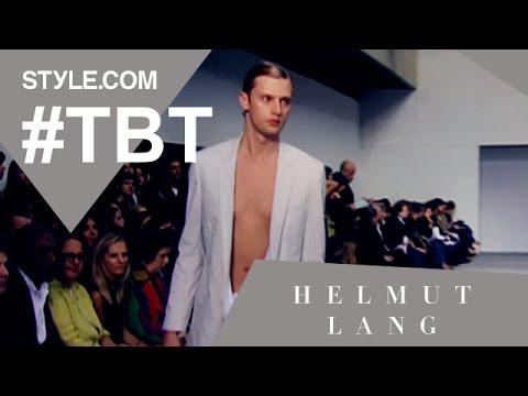 Helmut Lang: The Last Show - #TBT with Tim Blanks - Style.com