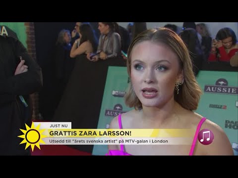 Zara Larsson blev årets svenska artist på MTV-galan - "För alltid tacksam" - Nyhetsmorgon