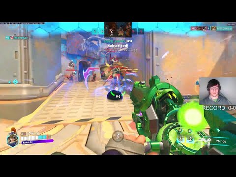 18K DMG! Overwatch Rank 1 Zarya DOMINATE IN RANKED - HARBLEU ZARYA