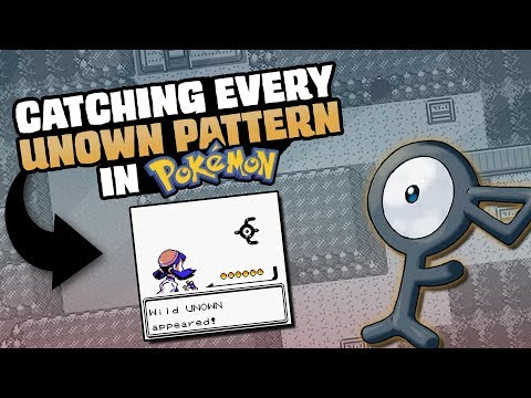 HOW EASILY CAN YOU CATCH EVERY LETTER OF UNOWN (IN EVERY GAME)?